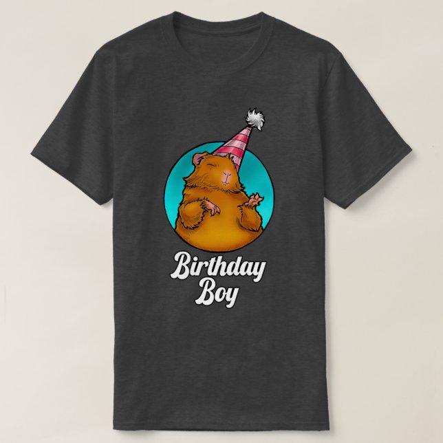 T-shirt Guinéen Cochon Garçon d'anniversaire (Design devant)
