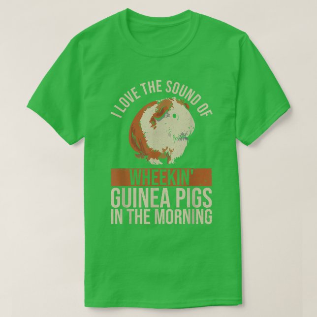 T-shirt Guinéen Piggy Citation pour un Guinéen nerd (Design devant)