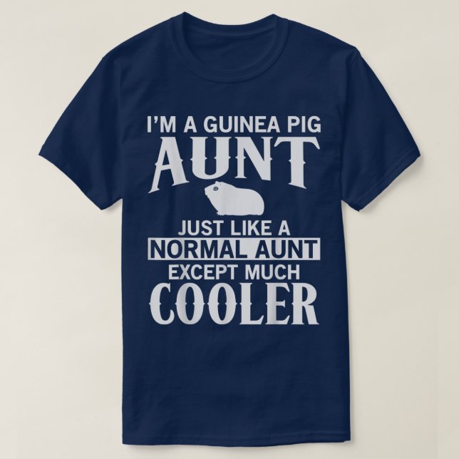 T-shirt Guinéen Vêtement Tante Pig - Grand Amusant Concept (Design devant)