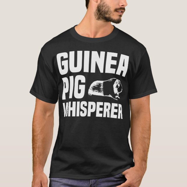 T-shirt Guinéen Whisperer de porc amusant Guinéen Lover de (Devant)
