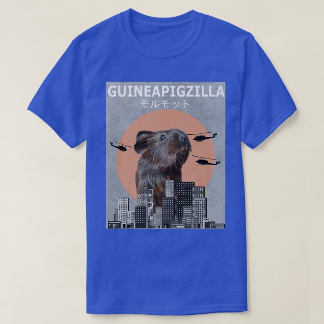 T-shirt Guinepigzilla Guinepigzilla Animal Chiens de Guiné (Design devant)
