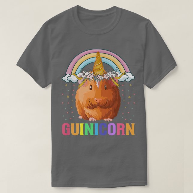 T-shirt Guinicorn Funny Unicorn Tenue Pour Guinée Cochon L (Design devant)