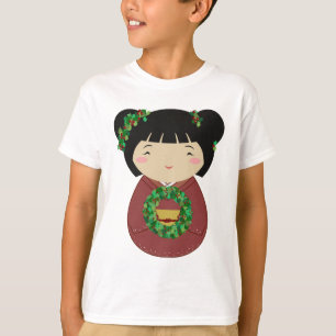 T-shirt Guirlande de Noël de Kokeshi