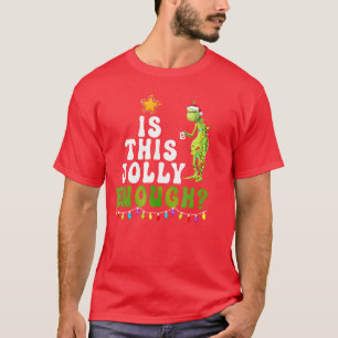 T-shirt Guirlandes de Noël vertes assez joyeuses d'Ishis