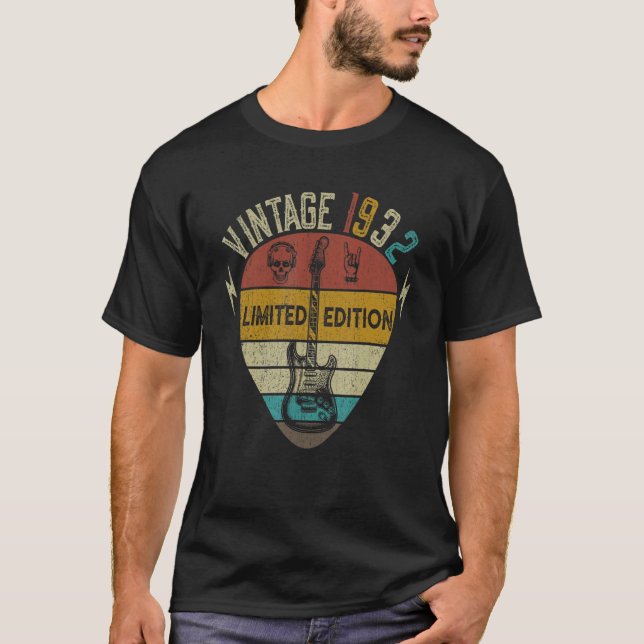 T-shirt Guitar  90th Birthday Best of 1932 (Devant)