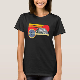 T-shirt Guitar Banjo Mountain Camping Pour Guitariste Envi