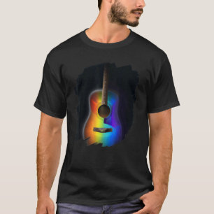 T-shirt Guitar Colors Art Painting Color Guitarist Colorfu