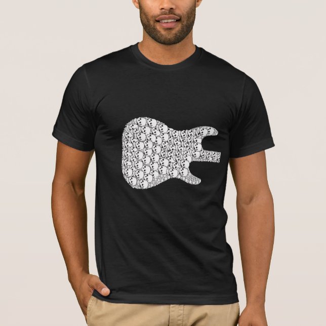 T-shirt Guitar_Front squelettique et dos (Devant)