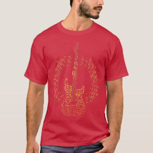 T-shirt Guitar Guitarist Player Rock Musician Music Notes3