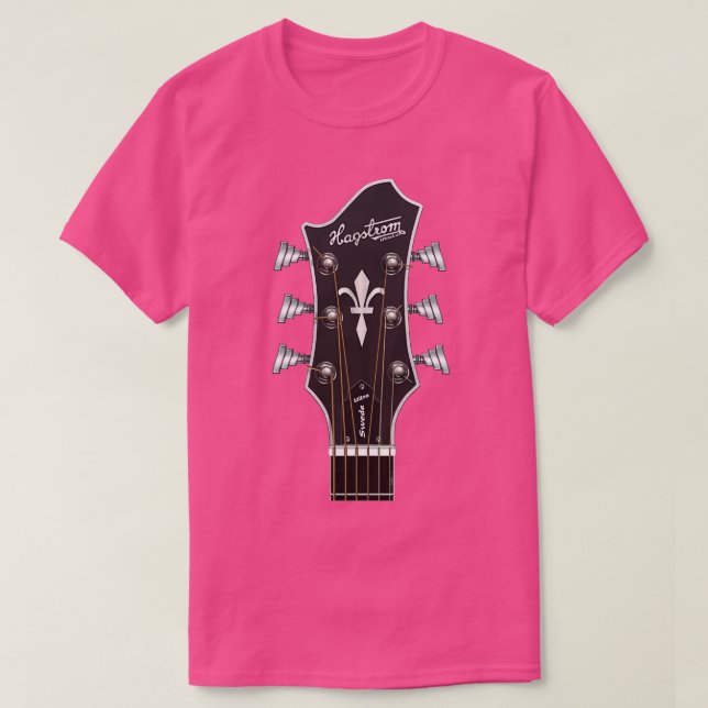 T-SHIRT GUITAR HEADSTOCK ART HAGSTROM ULTRA SWEDE (Design devant)