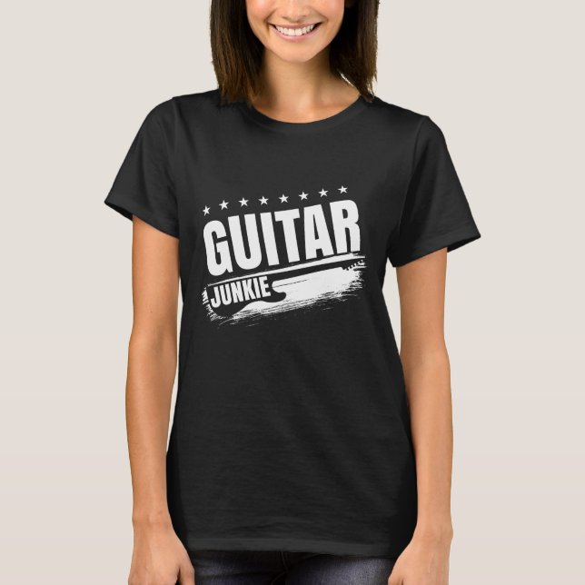 T-SHIRT GUITAR JUNKIE (Devant)