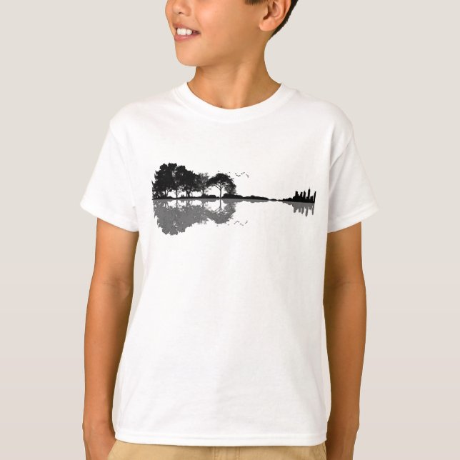 T-shirt Guitar Lake Shadow (Devant)