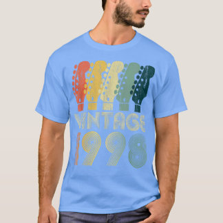 T-shirt Guitar Lover 24 Year Old Gifts Vintage 1998 Limite