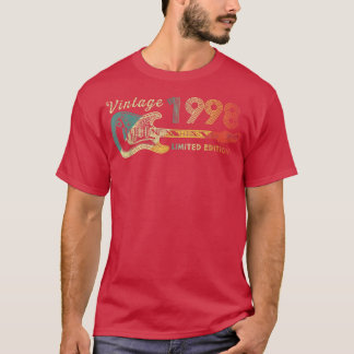 T-shirt Guitar Lover 24 Year Old Gifts Vintage 1998 Limite