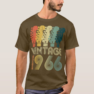 T-shirt Guitar Lover 56 Year Old Toxits Vintage 1966