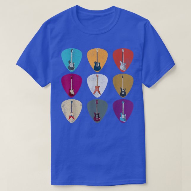 T-shirt Guitar Pick Design (Design devant)