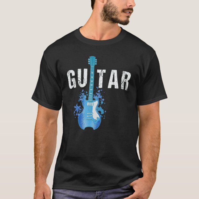 T-shirt Guitar String Musician Acoustic Electric Guitarist (Devant)