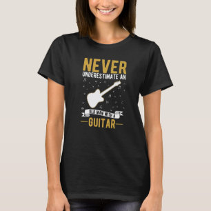 T-shirt Guitar Vieil Homme Guitare Électrique Grand-père G