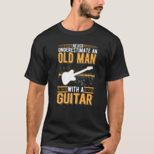 T-shirt Guitar Vieil Homme Guitare Électrique Grand-père G