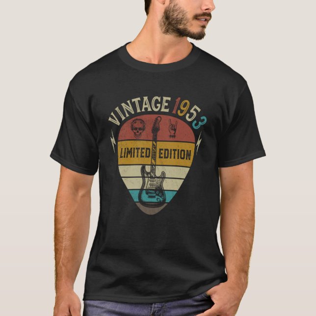T-shirt Guitare 70e anniversaire Best of 1953 (Devant)