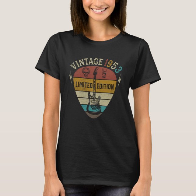 T-shirt Guitare 70e anniversaire Best of 1953 1 (Devant)