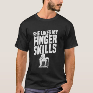 T-shirt Guitare à pédales en steel Elle aime les compétenc