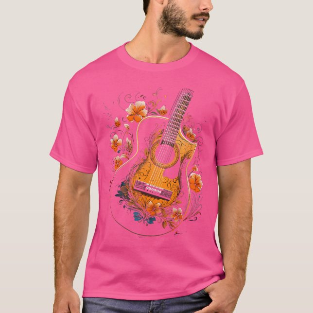 T-shirt Guitare acoustique (Devant)