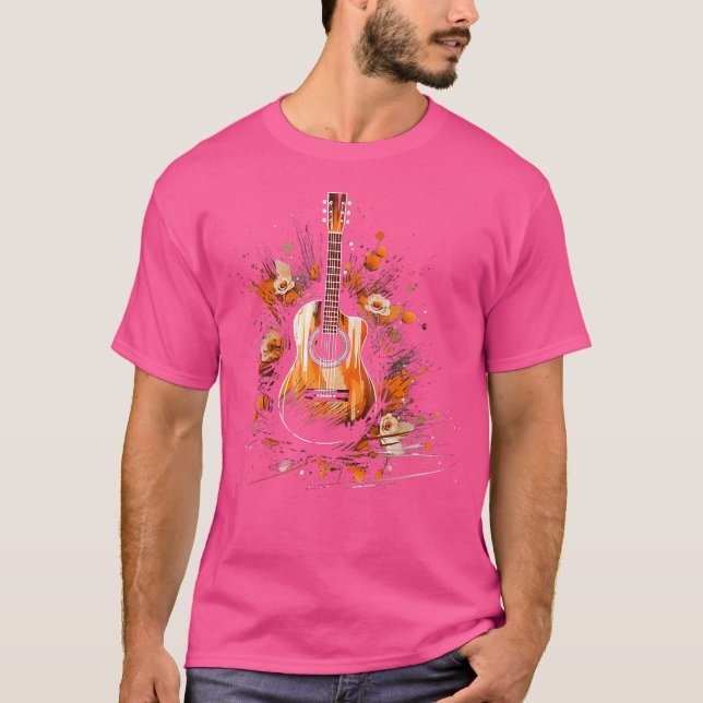 T-shirt Guitare acoustique (Devant)