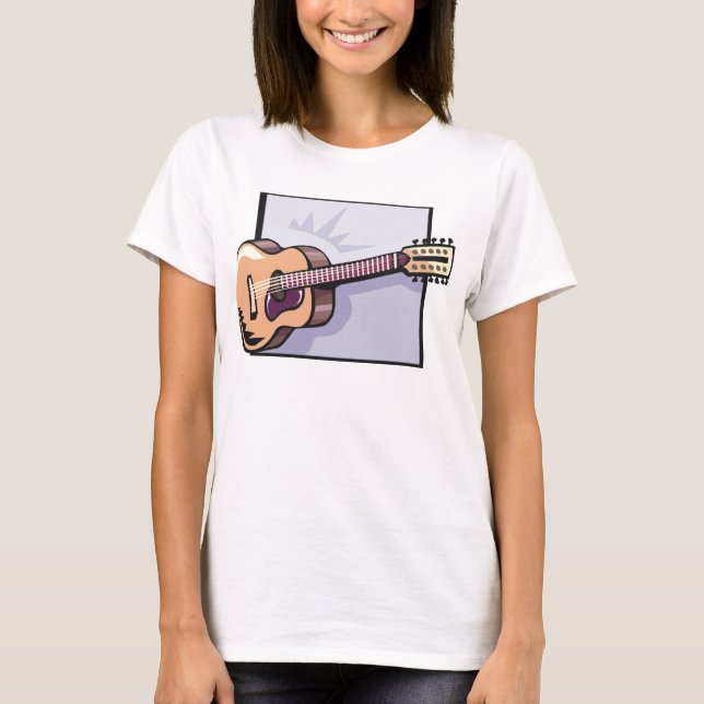 T-shirt guitare acoustique (Devant)