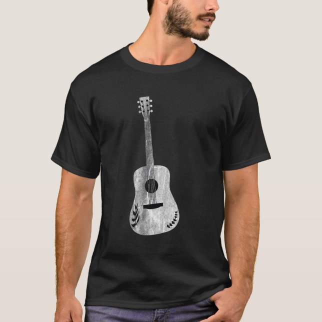 T-shirt Guitare acoustique (Devant)