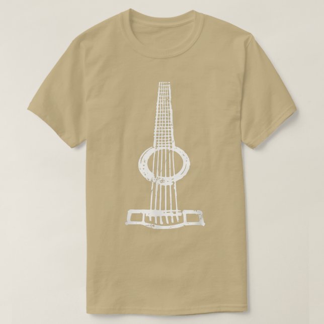 T-shirt Guitare acoustique 6 cordesGuitare  (Design devant)