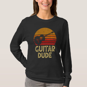 T-shirt Guitare acoustique Dude Player Idée musicienne