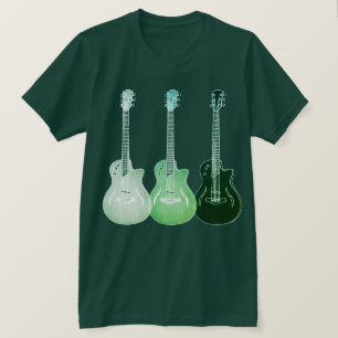T-shirt Guitare acoustique électrique Psychédélique Pop