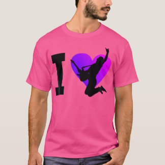 T-shirt Guitare Acoustique Féminine