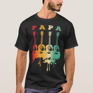 T-shirt Guitare acoustique - Papa - Cadeau guitariste Cool