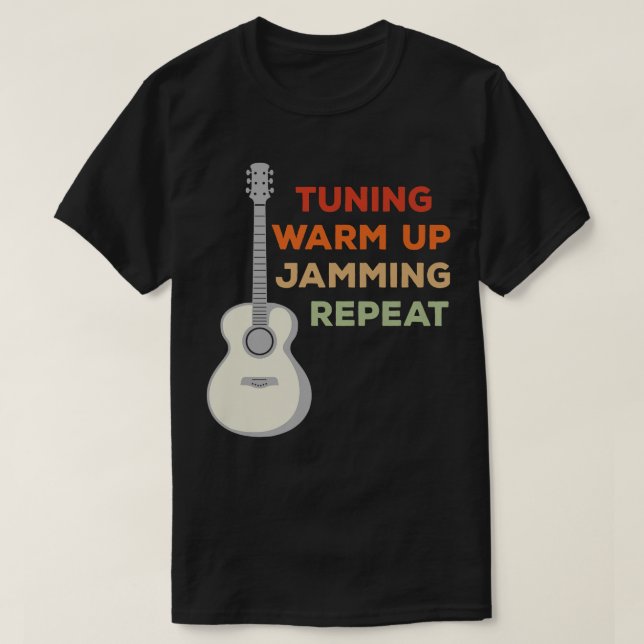 T-shirt Guitare acoustique pour musiciensGuitaristesGui oc (Design devant)