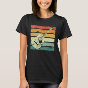 T-shirt Guitare acoustique rétro