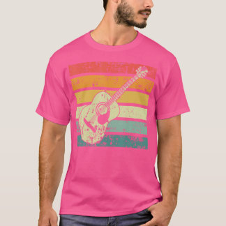 T-shirt Guitare acoustique rétro