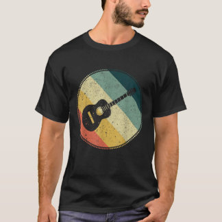 T-shirt Guitare acoustique Retro Style Vintage Guitariste 