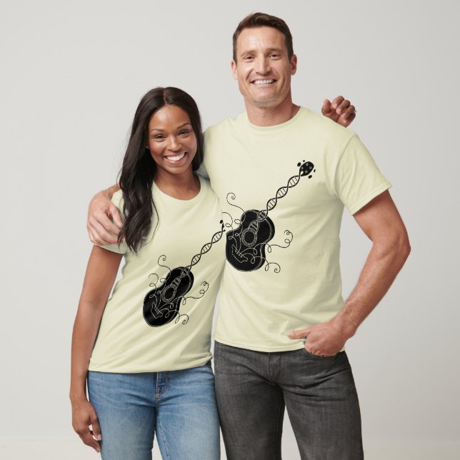 T-shirt Guitare ADN (Unisexe)