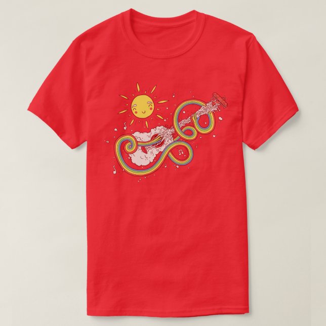T-shirt Guitare aérienne (Design devant)