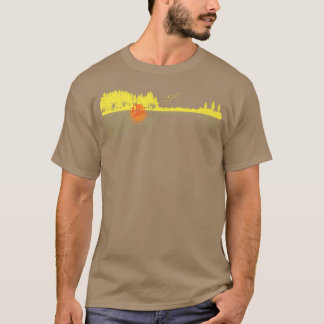 T-shirt Guitare Arbres Réflexion d'eau Art - Musiciens & M