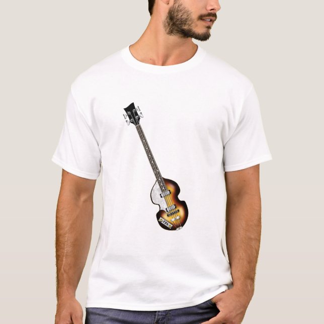 T-shirt Guitare basse de violon (Devant)