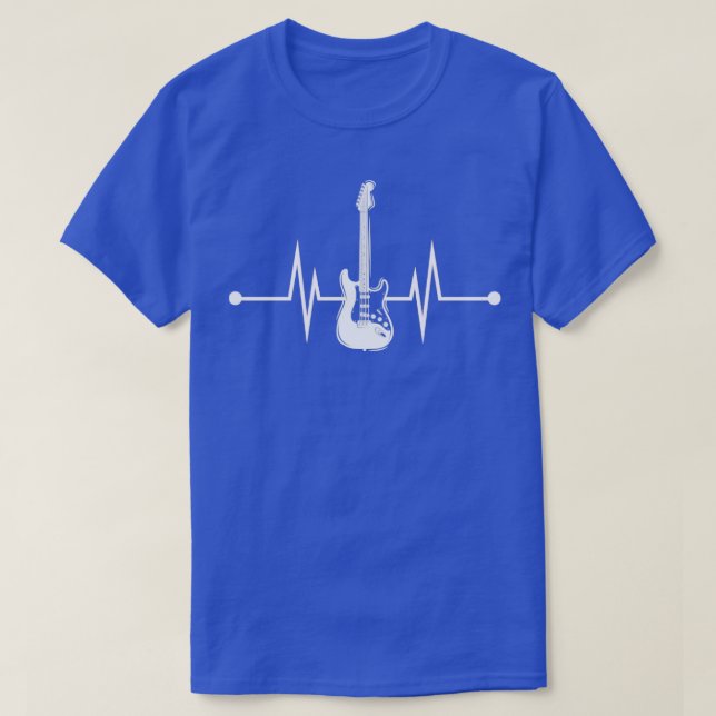 T-shirt Guitare basse Heartbeat (Design devant)