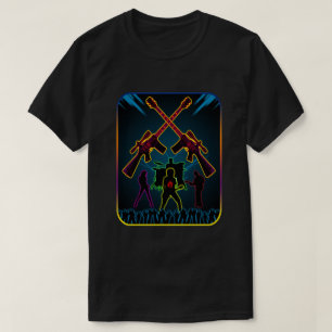 T-shirt Guitare Blacklight d'assaut