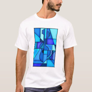 T-shirt Guitare bleue