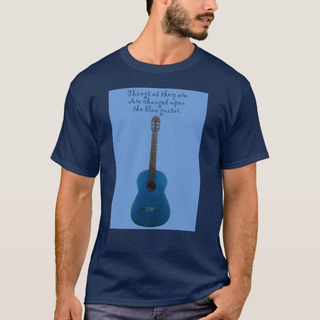 T-shirt Guitare bleue (Devant)