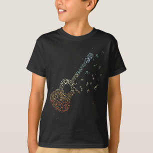 T-shirt Guitare Cadeaux Hommes Notes musicales Musicien gu