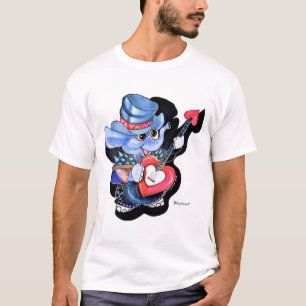 T-shirt Guitare cardiaque métalphant Adulte (couleurs clai