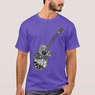 T-shirt Guitare Cette machine tue les fascistes